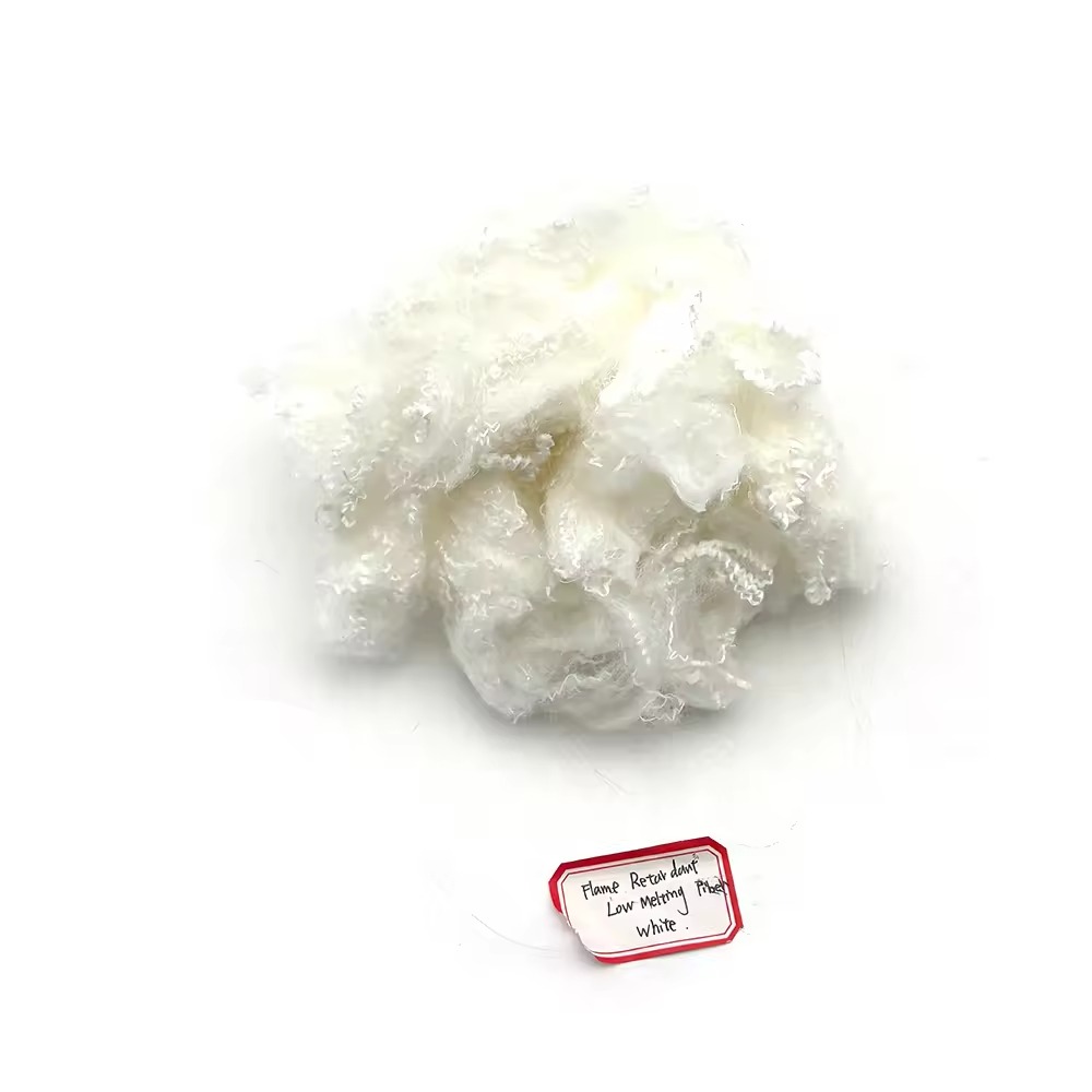 Xơ Polyester Low Melt Fiber Virgin 4D - Ảnh 2