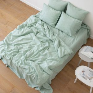 Vải lanh washed linen dùng may drap mền khách sạn