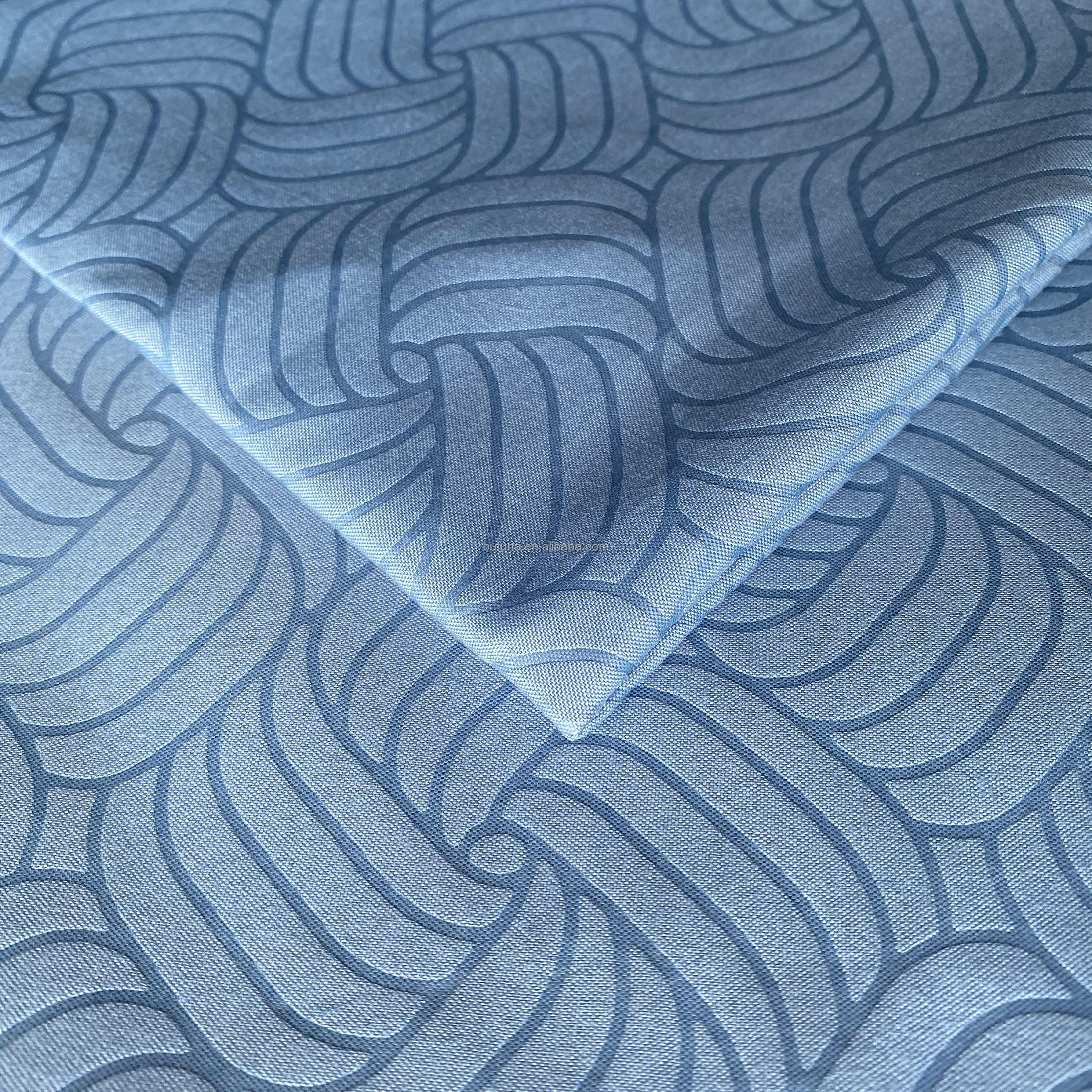 Vải in vân chìm 100% polyester, Embross printing 65-125gsm, PL2612231254 - Ảnh 2