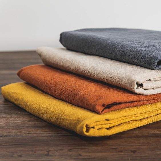 Vải lanh Pháp nguyên chất 100% đã giặt, 100% linen - LN26252266