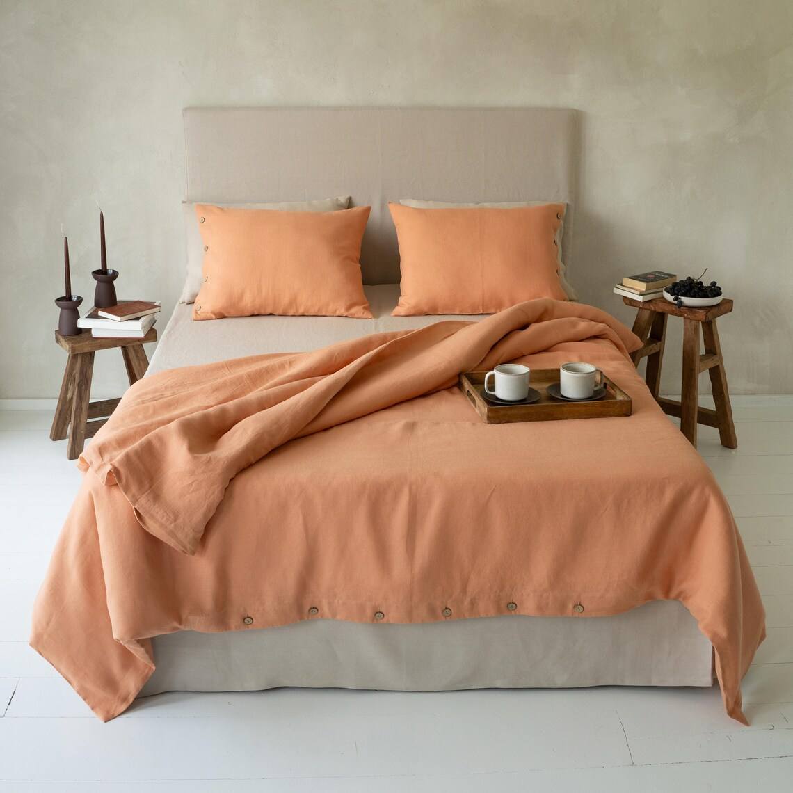 Vải lanh nhiều màu sắc Solid Color Dyed, 100% linen - Ảnh 3