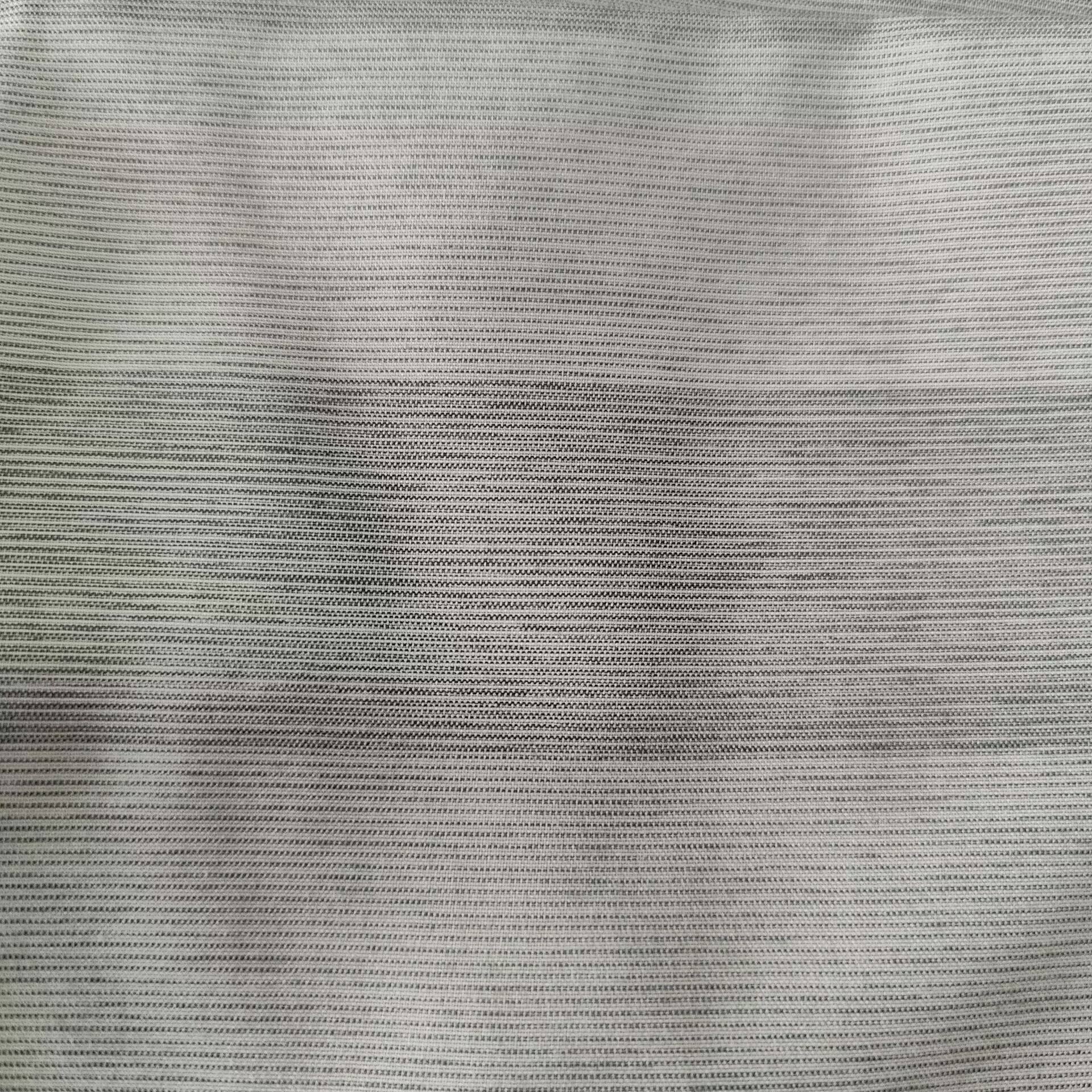 Vải nhuộm sợi 100% polyester, sợi nhuộm, drap mền màu sọc 3cm, PL264332 - Ảnh 2