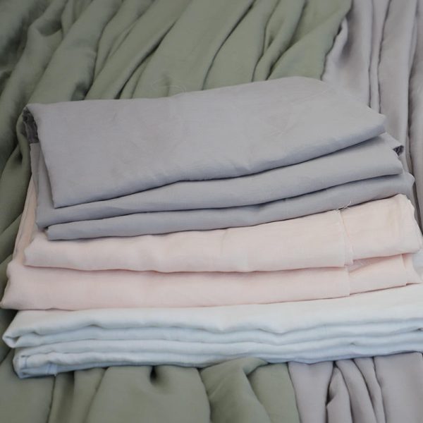 Vải lanh 100% Linen, đã giặt, dùng làm ga trải giường  - LN26252265