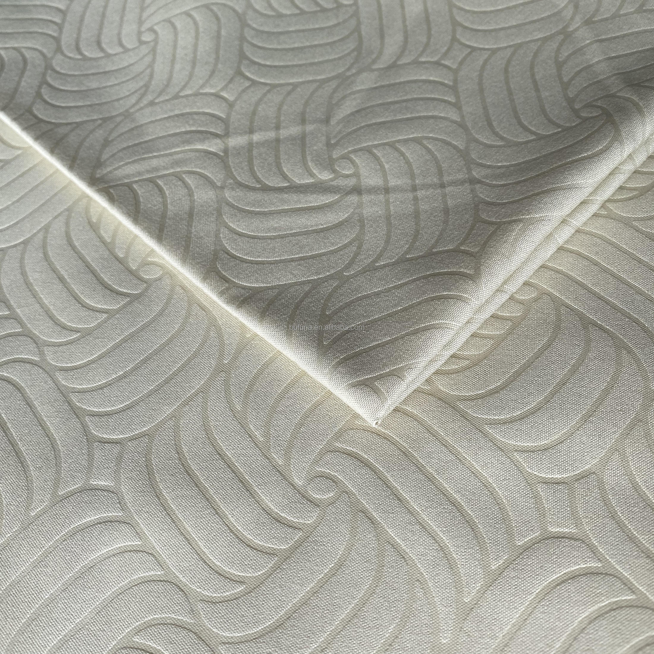 Vải in vân chìm 100% polyester, Embross printing 65-125gsm, PL2612231254 - Ảnh 3