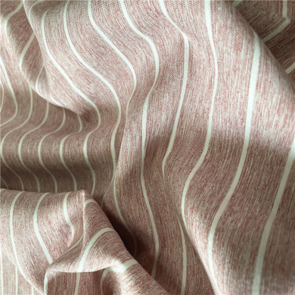 Vải nhuộm sợi 100% polyester, sợi nhuộm màu sọc 3cm Yarn Dyed Fabric, PL264335