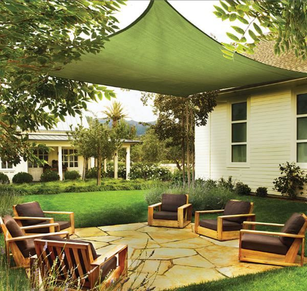 Tấm che nắng polyester kháng UV bền màu cho sân vườn và hồ bơi ngoài trời