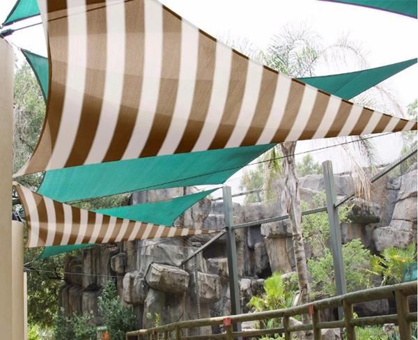 Shade Sail tam giác patio che nắng hồ bơi sân vườn hiên nhà – nhập khẩu trực tiếp Latex Asia