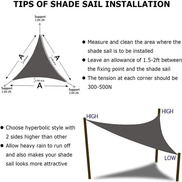 Nhiệm vụ nặng nề Sun Shade Sail