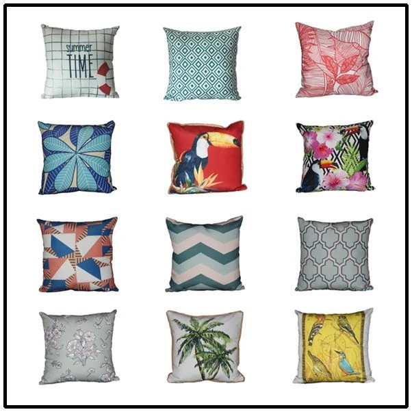 Gối Trang Trí Ngoài Trời – Vải Polyester Chống Thấm 45x45cm