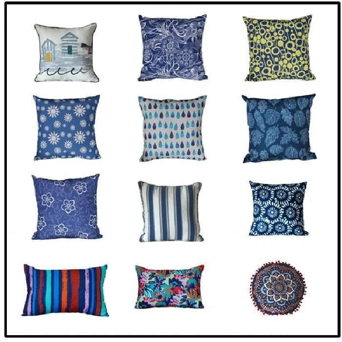 Gối Ngoài Trời Hải Quân – Polyester Chống Thấm Nước 45×45cm