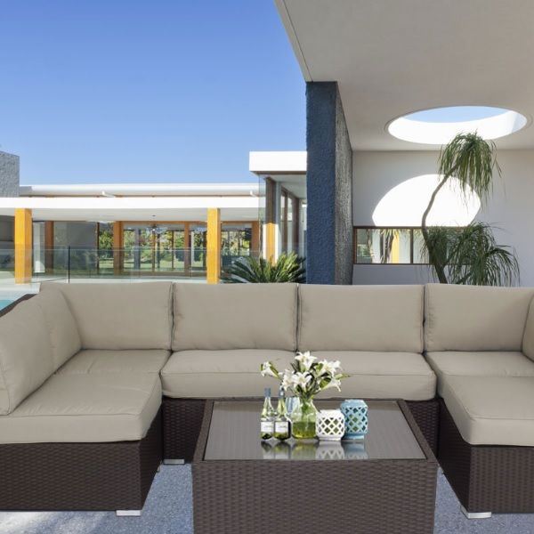 Cuộn vải polyester outdoor dệt chuyên dụng cho đệm ghế mây – Latex Asia